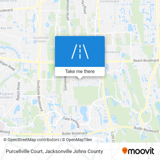 Purcellville Court map