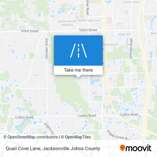 Quail Cove Lane map