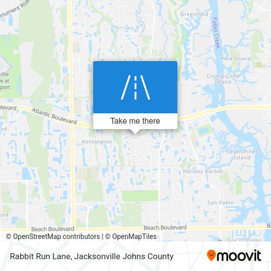 Rabbit Run Lane map