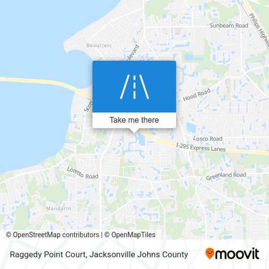 Raggedy Point Court map