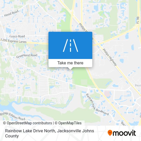 Mapa de Rainbow Lake Drive North
