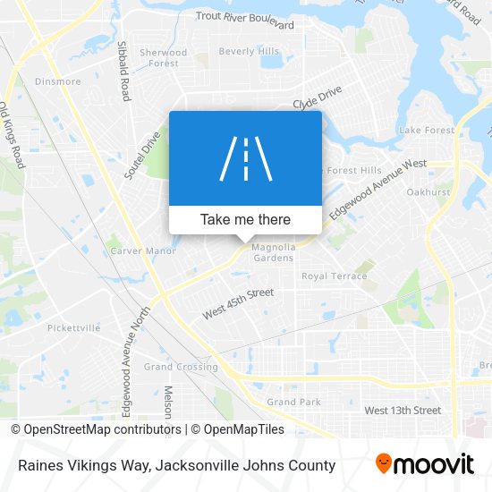 Raines Vikings Way map