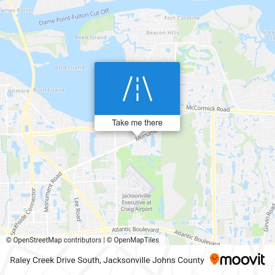 Raley Creek Drive South map