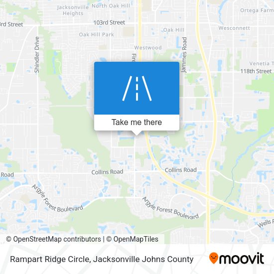 Rampart Ridge Circle map