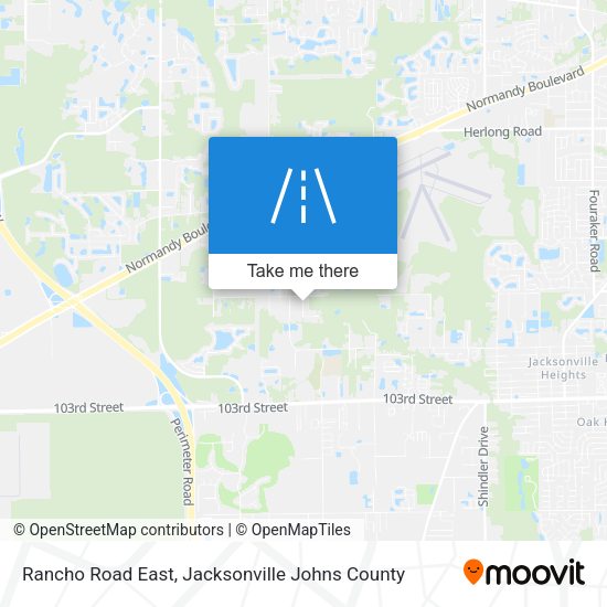 Rancho Road East map
