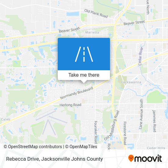 Rebecca Drive map