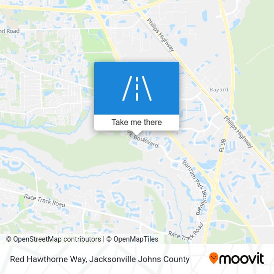 Red Hawthorne Way map