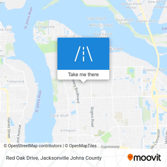Red Oak Drive map