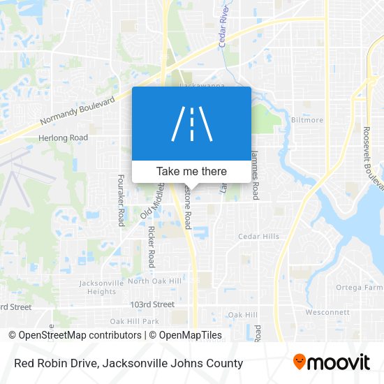 Red Robin Drive map