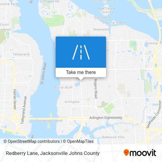 Redberry Lane map