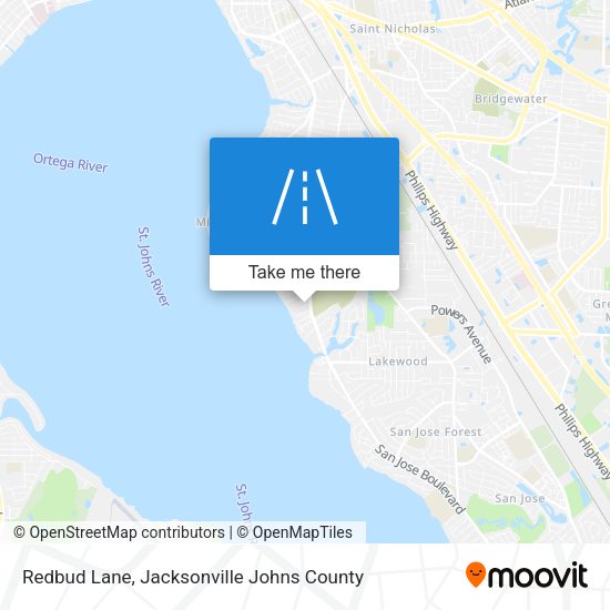 Redbud Lane map