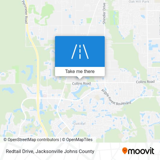 Redtail Drive map