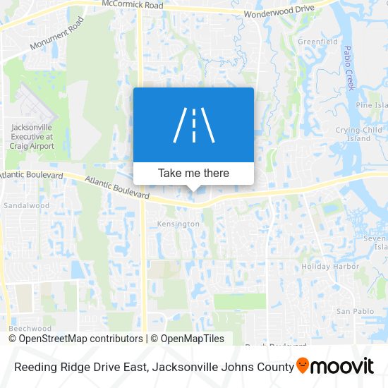 Reeding Ridge Drive East map