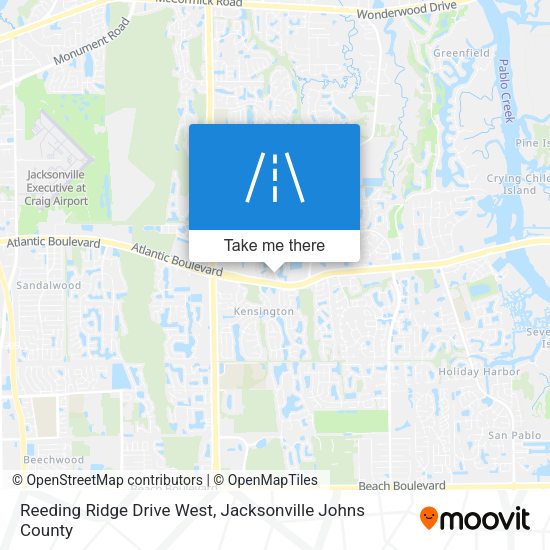 Mapa de Reeding Ridge Drive West