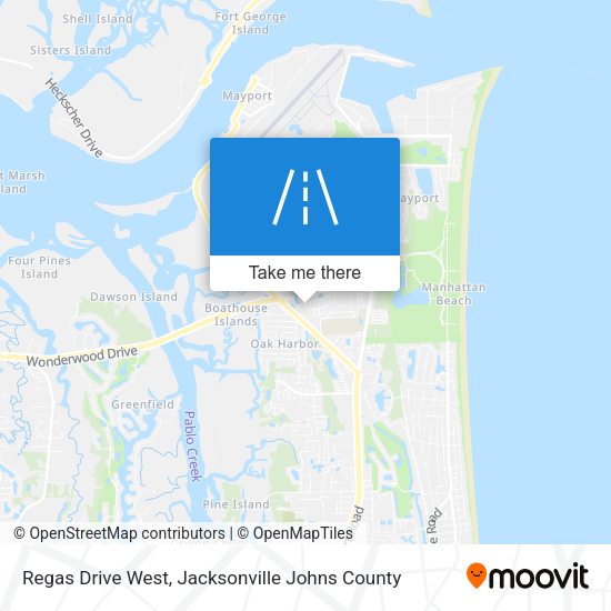 Regas Drive West map