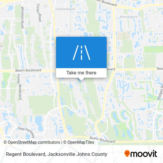 Regent Boulevard map