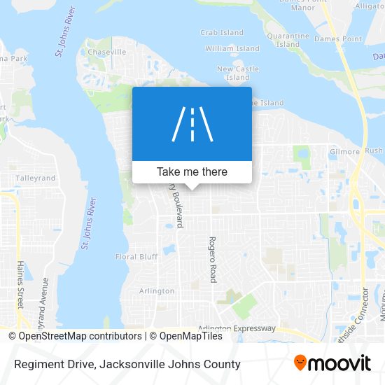 Regiment Drive map