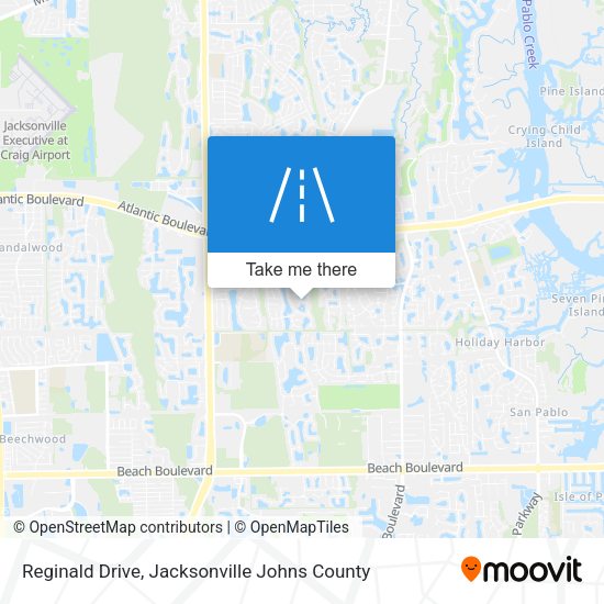 Reginald Drive map