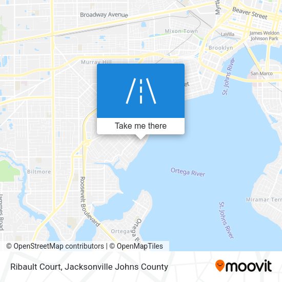 Mapa de Ribault Court