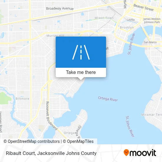 Ribault Court map