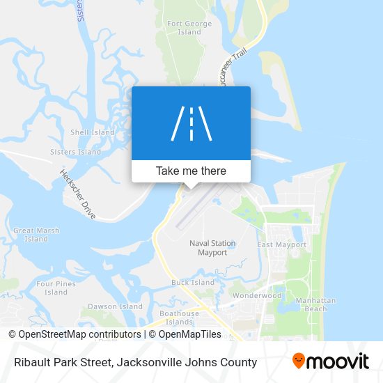 Ribault Park Street map