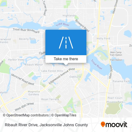 Ribault River Drive map