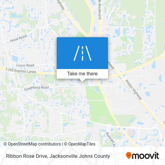 Ribbon Rose Drive map