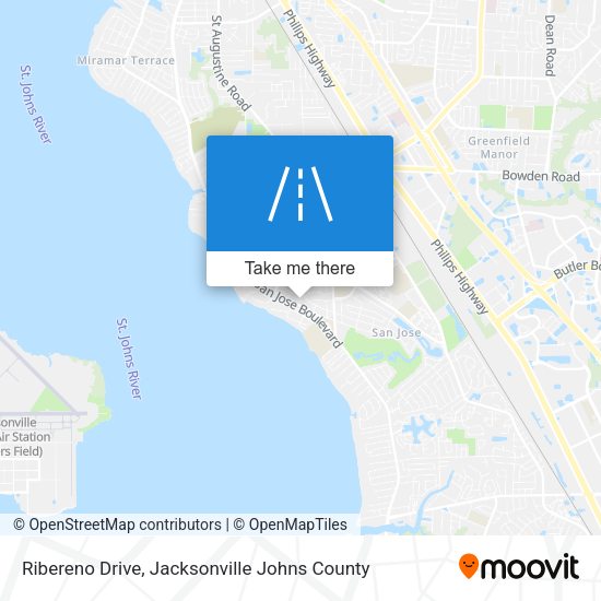 Ribereno Drive map