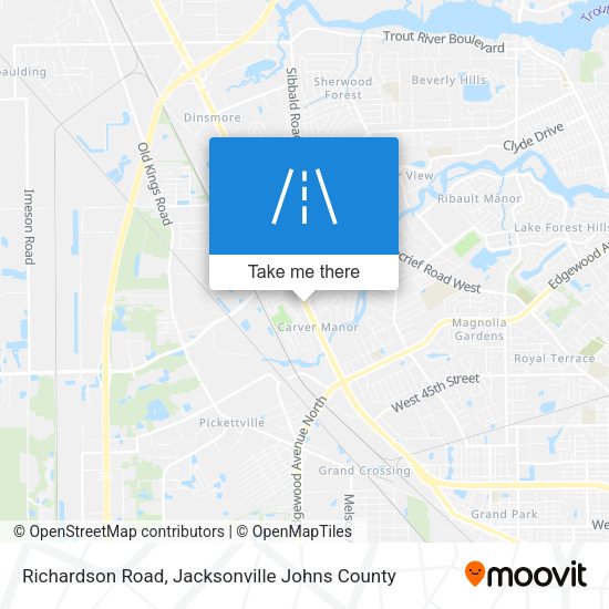 Richardson Road map