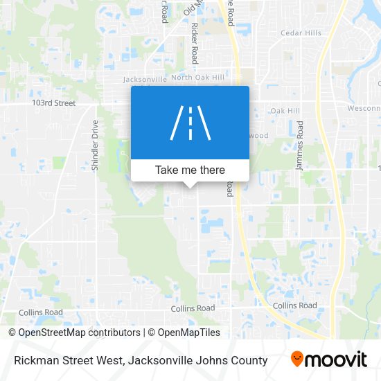 Rickman Street West map