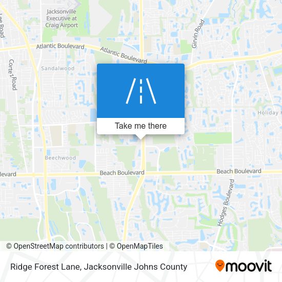 Mapa de Ridge Forest Lane