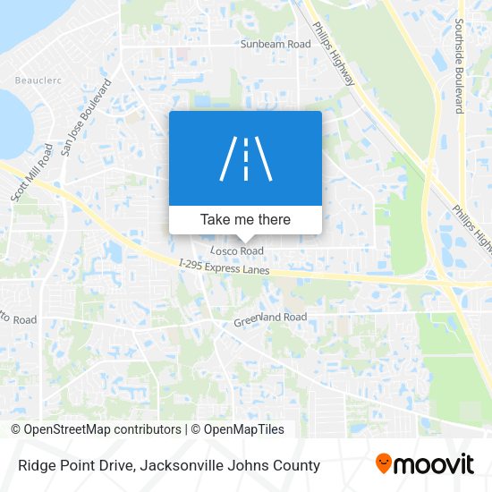 Ridge Point Drive map