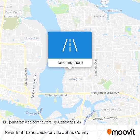 River Bluff Lane map