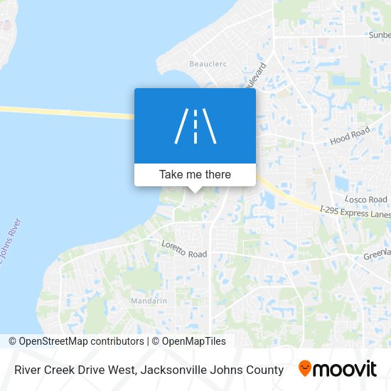 Mapa de River Creek Drive West