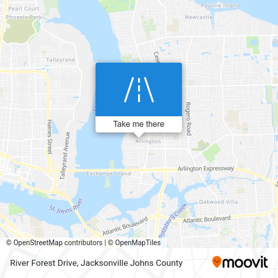 River Forest Drive map
