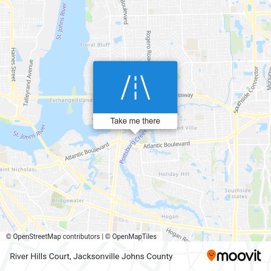 River Hills Court map