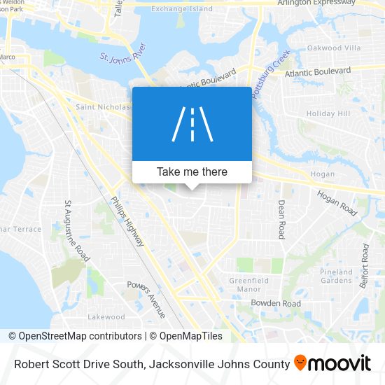 Robert Scott Drive South map