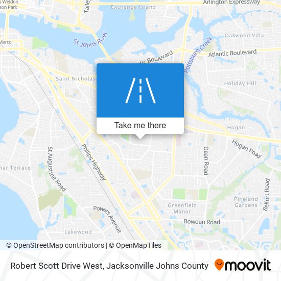 Mapa de Robert Scott Drive West