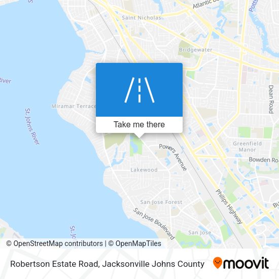 Mapa de Robertson Estate Road