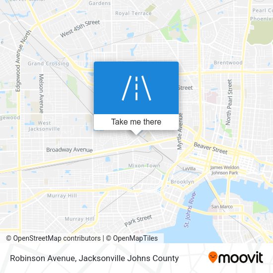 Robinson Avenue map