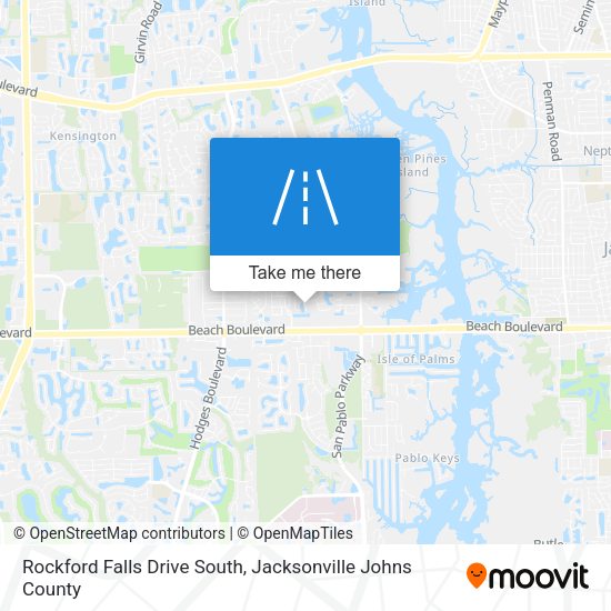 Rockford Falls Drive South map