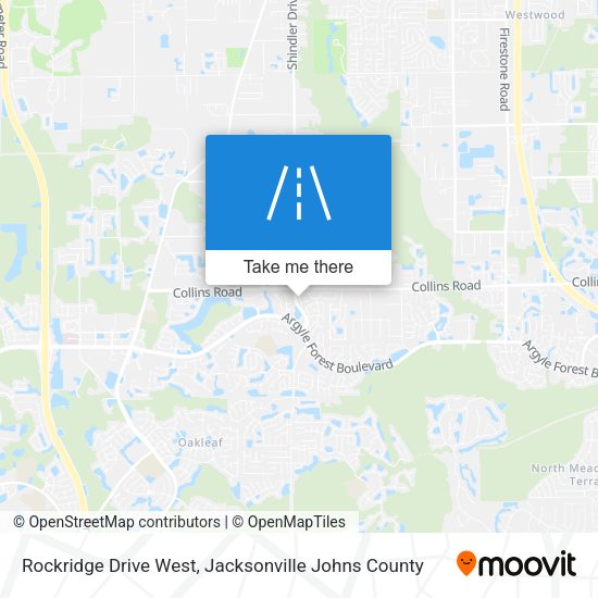 Rockridge Drive West map