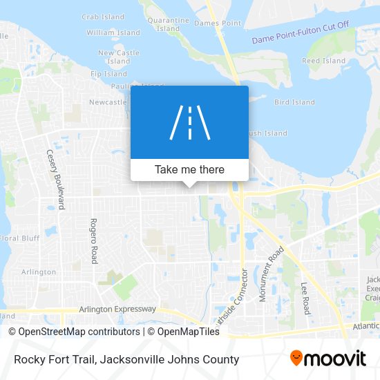Mapa de Rocky Fort Trail