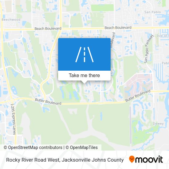 Rocky River Road West map