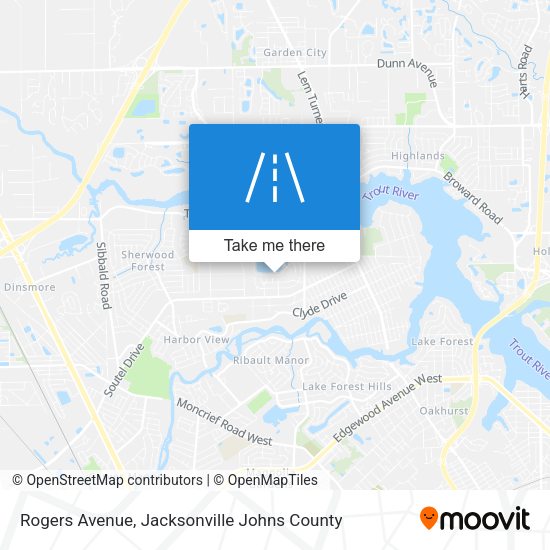 Mapa de Rogers Avenue