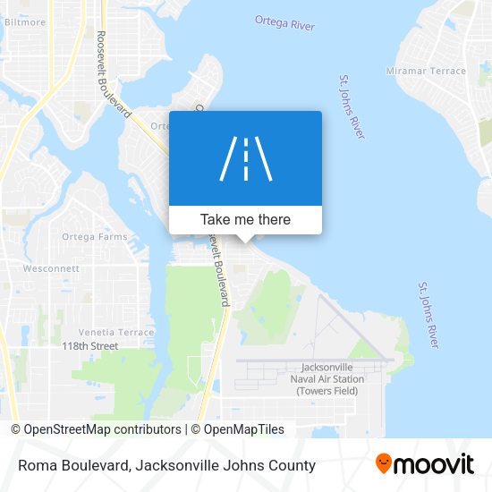 Roma Boulevard map