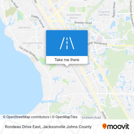 Rondeau Drive East map