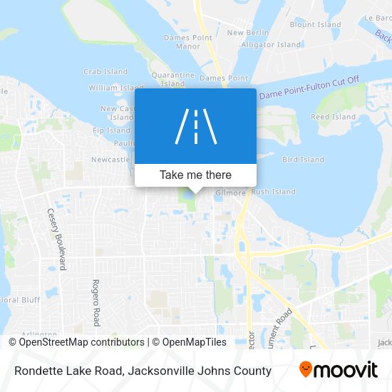 Rondette Lake Road map