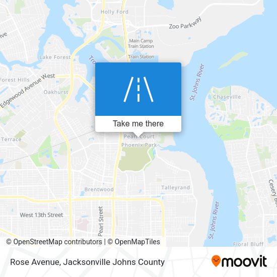 Rose Avenue map