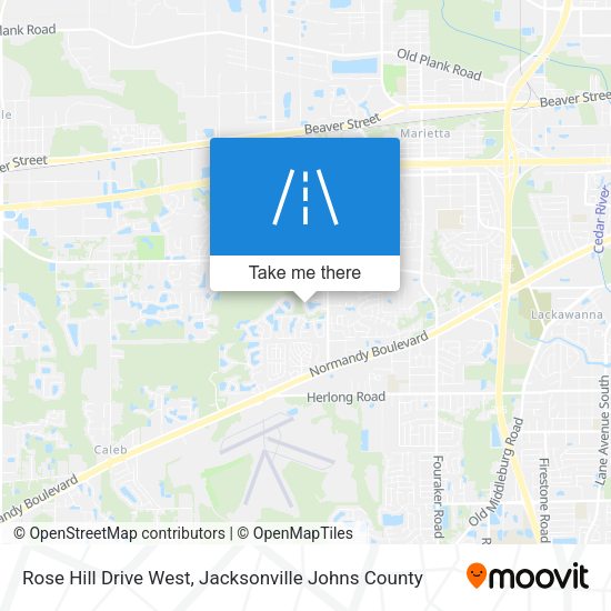 Mapa de Rose Hill Drive West